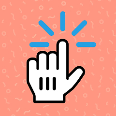 A mouse pointer illustration